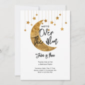 Over de maan sprankelende maan kinderen Verjaardag Kaart (Voorkant)