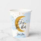 Over de maan sprankelende maan kinderen Verjaardag Papieren Bekers (Achterkant)