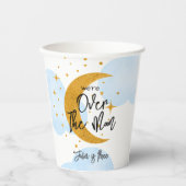 Over de maan sprankelende maan kinderen Verjaardag Papieren Bekers (Voorkant)