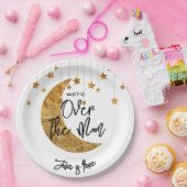 Over de maan sprankelende maan kinderen Verjaardag Papieren Bordje (Feest)