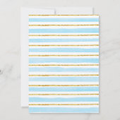 Over de maan Teddy Bear Baby Jongensdouche Kaart (Achterkant)