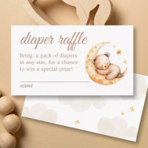 Over de Maan Teddy Bear Luier Raffle