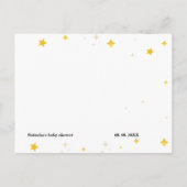 Over de maan thema|Over of onder baby shower game Briefkaart (Achterkant)