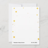 Over de maan thema|Over of onder baby shower game Kaart (Achterkant)