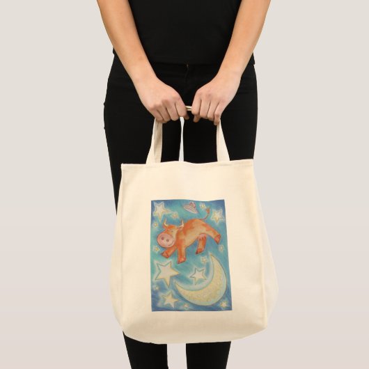 Over de maan tote bag (Voorkant (product))