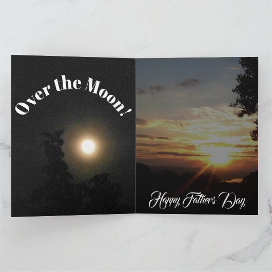 OVER DE MAAN VADERS DAG kaart (Binnen)