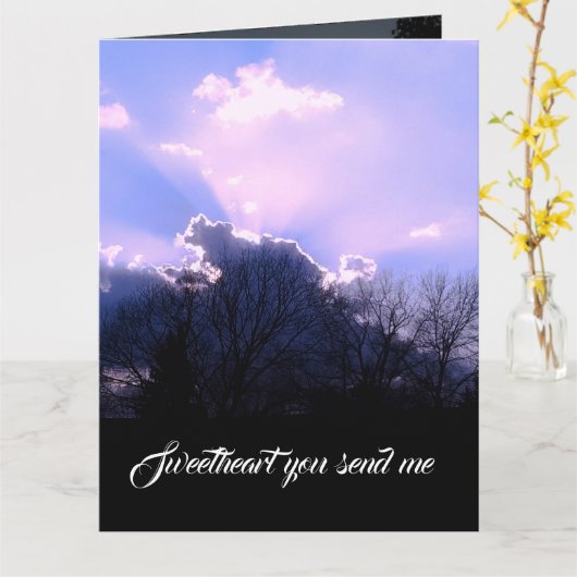 OVER DE MAAN VADERS DAG kaart (Gele Bloem)