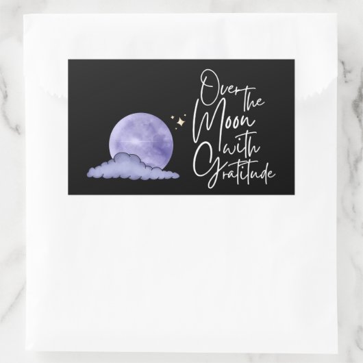 Over De Maan Van Dankbaarheid Sticker (Tas)