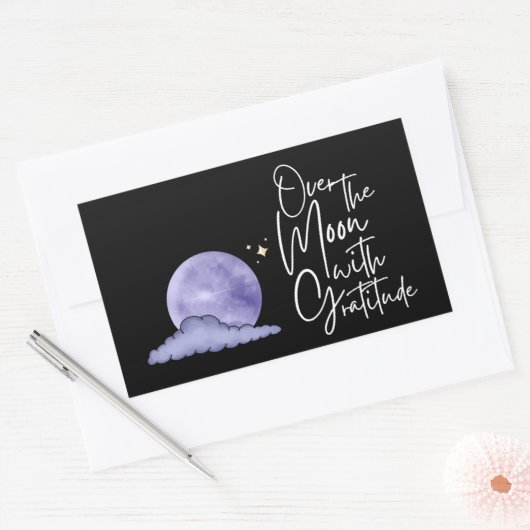 Over De Maan Van Dankbaarheid Sticker (Envelop)