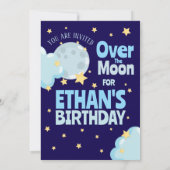 Over de maan Verjaardag grillige hemelse partij Kaart (Achterkant)