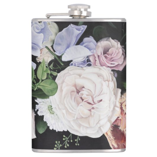 "Over de maan" Vinyl Wrapped Kolf Heupfles (Voorkant)