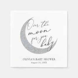 Over de maan voor jou Baby shower Napkins Servet