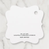 Over de Maan Waterverf Dank U Bedankjes Labels (Achterkant)