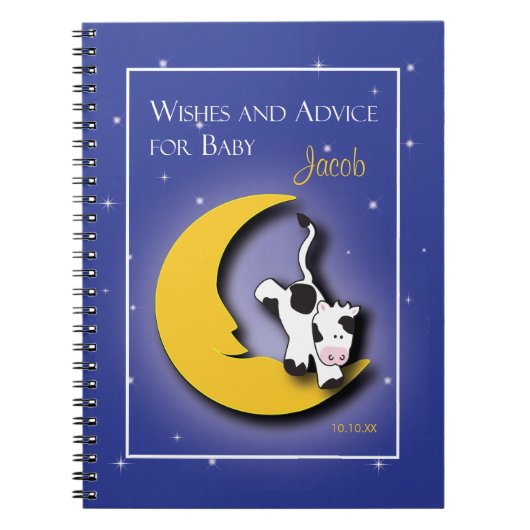 Over de maan | Wishes & Words of Advice Blocnote Notitieboek (Voorkant)