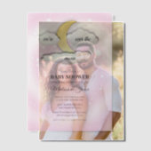 Over de Maan Wolken & Sterren Baby shower Vellum Uitnodigingen (Offset (Koppel))