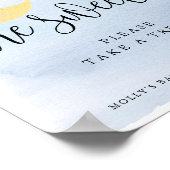 Over de maan zijn blauwe baby's zoete Treat/Favor Poster (Hoek)