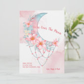 Over de mededeling over de zwangerschap in de Moon Kaart (Staand voorkant)