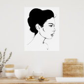 Over de Meisjeskunst Print Modern (Keuken)