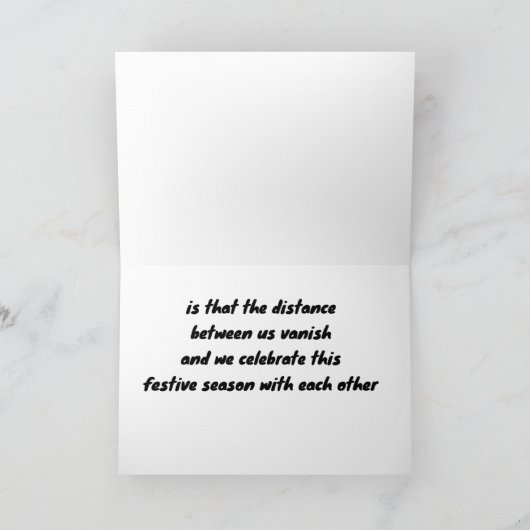 ** OVER DE MELJES** IN CHRISTMAS DIT JAAR FEESTDAGEN KAART (Binnen)