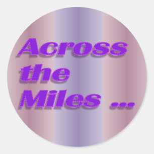over de mijl ronde sticker
