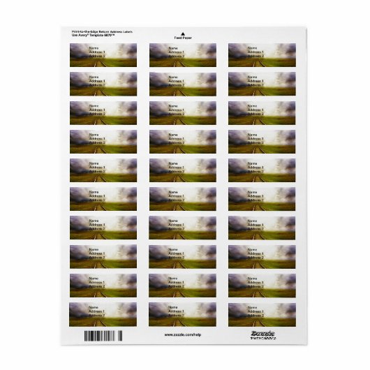 Over de mijlen etiket (Full Sheet)