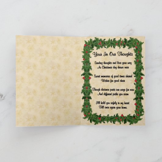 Over de mijlen feestdagen kaart (Binnen)