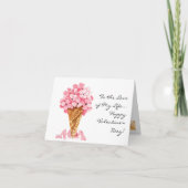 Over de mijlen, Hem of Haar, Valentijnsdag Kaart (Voorkant)