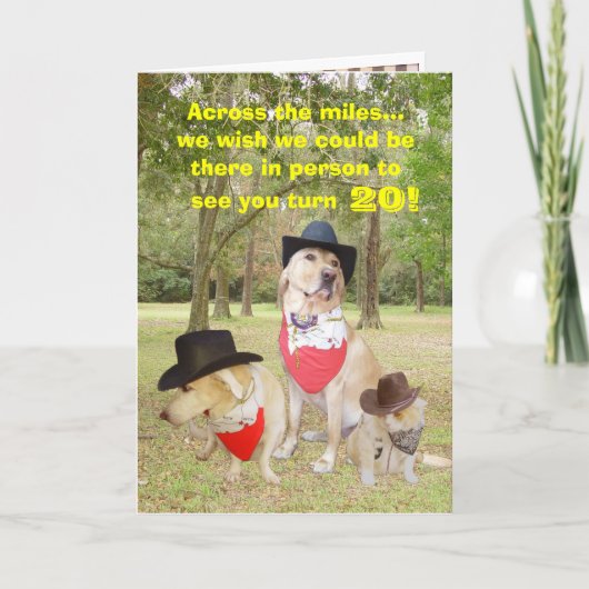 Over de mijlen op uw verjaardag… kaart (Voorkant)