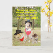 Over de mijlen op uw verjaardag… kaart (Gele Bloem)