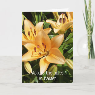 Over de mijlen Pasen Feestdagen Kaart