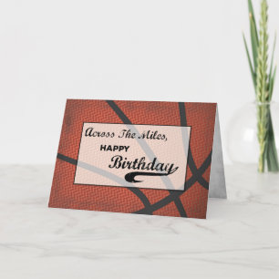 Over de Miles Birthday Basketbal Kaart