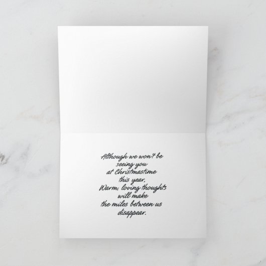 Over de Miles Feestdagen Kaart (Binnen)