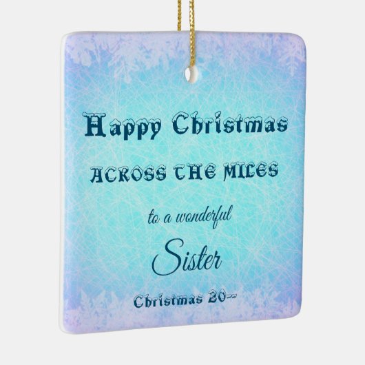 Over de Miles Kerstzuster Keramisch Ornament (Rechts)