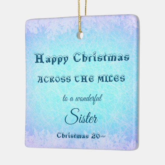 Over de Miles Kerstzuster Keramisch Ornament (Links)