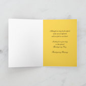 Over de Miles Thanksgiving Wensen Feestdagen Kaart (Binnen)