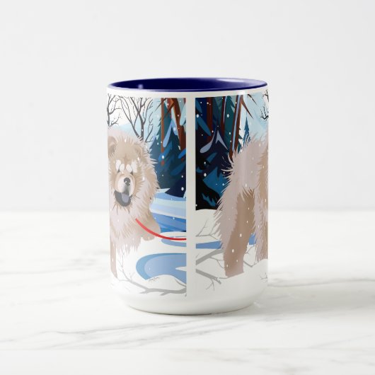 OVER DE mok Fawn/Cinnamon Chow (Midden)