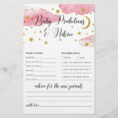 Over de Moon Baby Advice and Predication Card (Voorkant)