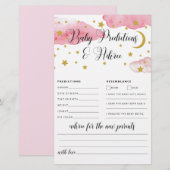 Over de Moon Baby Advice and Predication Card (Voorkant / Achterkant)