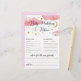 Over de Moon Baby Advice and Predication Card