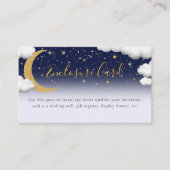 Over de Moon Baby shower Enclosure Kaart (Voorkant)