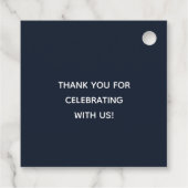 Over de Moon Baby shower Party Bedankjes Labels (Achterkant)