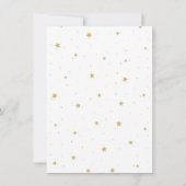 Over de Moon Blue Baby Traits Douche Game Kaart (Achterkant)