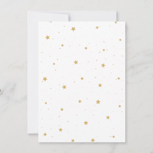 Over de Moon Blue Baby Traits Douche Game Kaart (Achterkant)