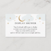 Over de Moon Blue Display Douche Behuizing Kaart (Voorkant)