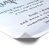 Over de Moon Blue Late Night Diapers Activiteit Po Poster (Hoek)