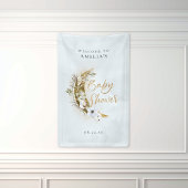 Over de Moon Boho Gold Dust & Clouds Banner