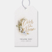 Over de Moon Boho Gold Dust & Clouds Cadeaulabel (Voorkant)