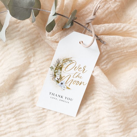Over de Moon Boho Gold Dust & Clouds Cadeaulabel