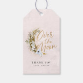 Over de Moon Boho Gold Dust & Clouds Gift Labels Cadeaulabel (Voorkant)