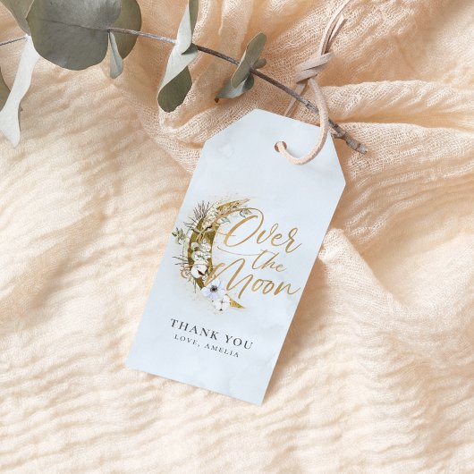 Over de Moon Boho Gold Dust & Clouds Gift Labels Cadeaulabel